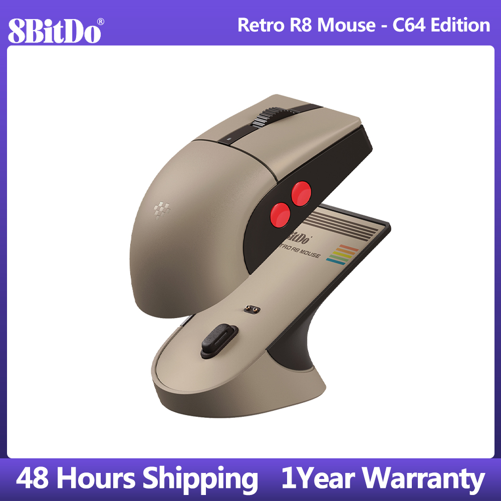 Mouse Gaming Retro - Mysz 8BitDo Retro R8 z mikroprzełącznikami,
