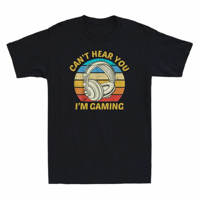 Retro Gaming T Shirt - Koszulka I'm Gaming Cotton Funny Retro