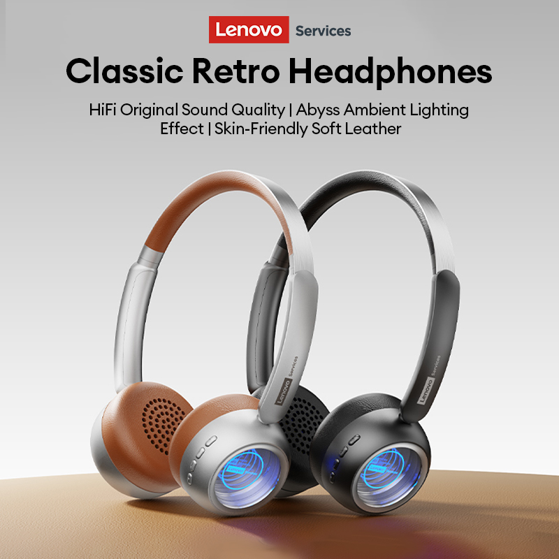 Retro Gaming Cables - Słuchawki Lenovo LS101 Retro Maillard Bluetooth