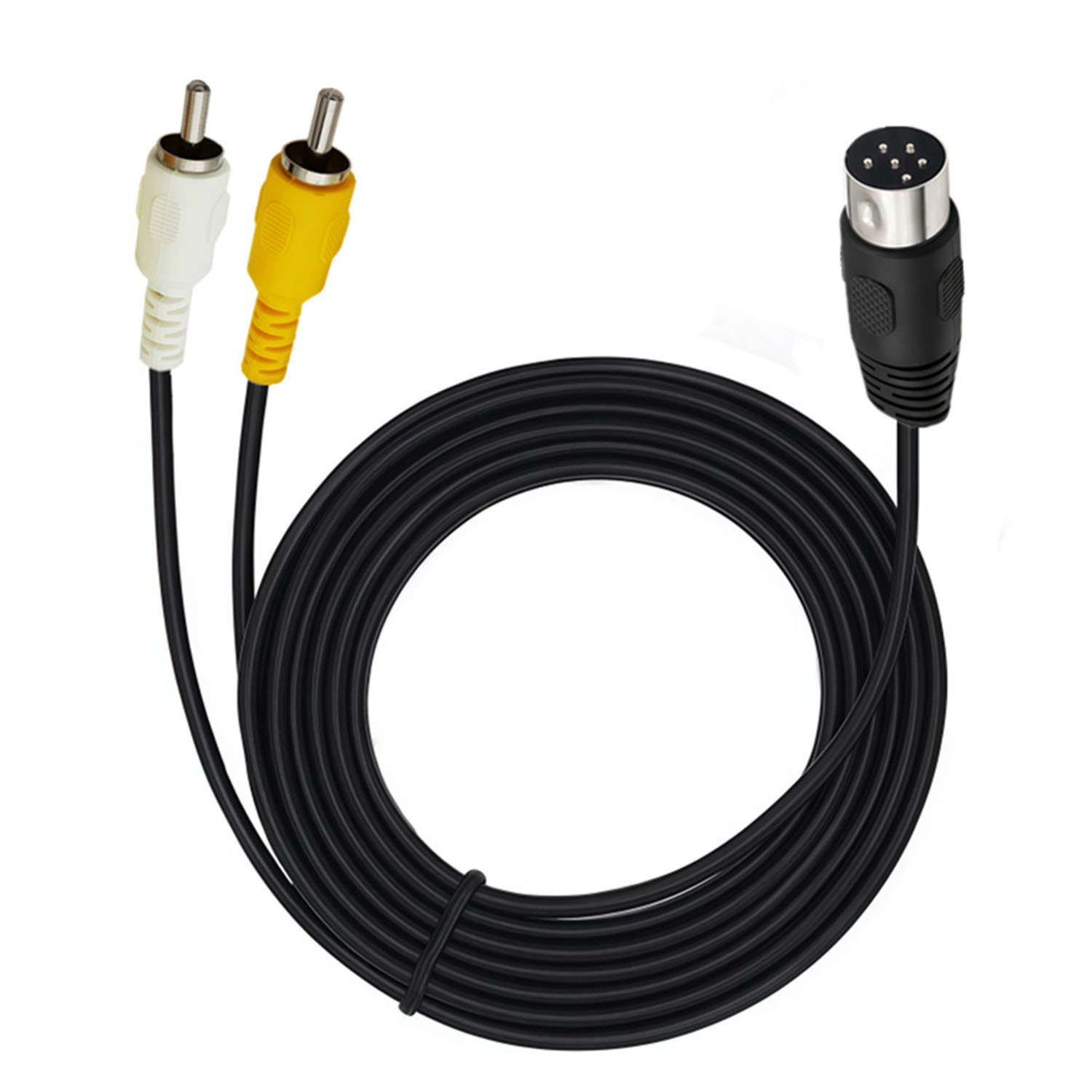 Retro Gaming Cables - Kabel sygnałowy AV kompozytowy DIN 6-pinowy