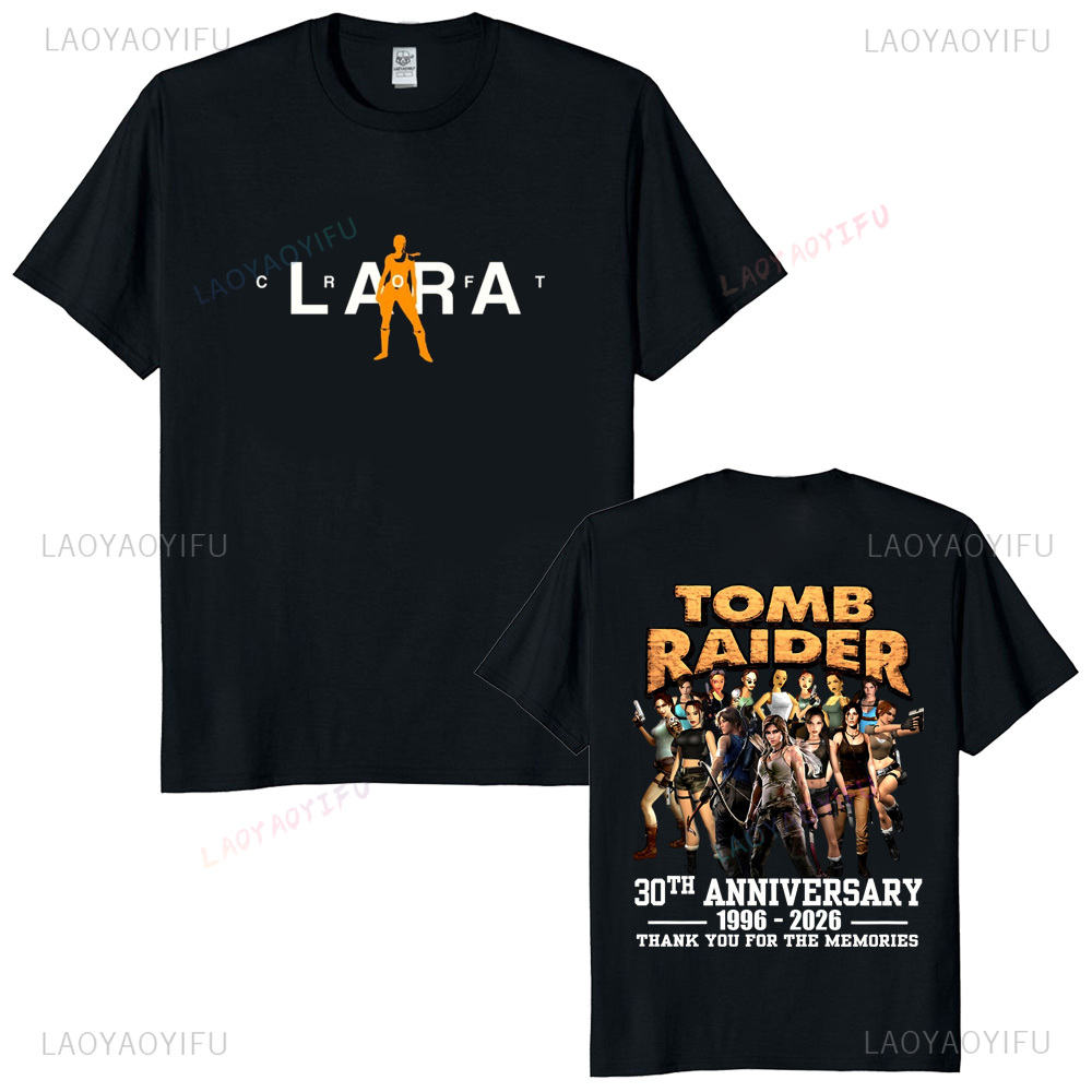 Koszulka unisex Tomb Raider z  – Retro Gaming T Shirt recenzja i cena