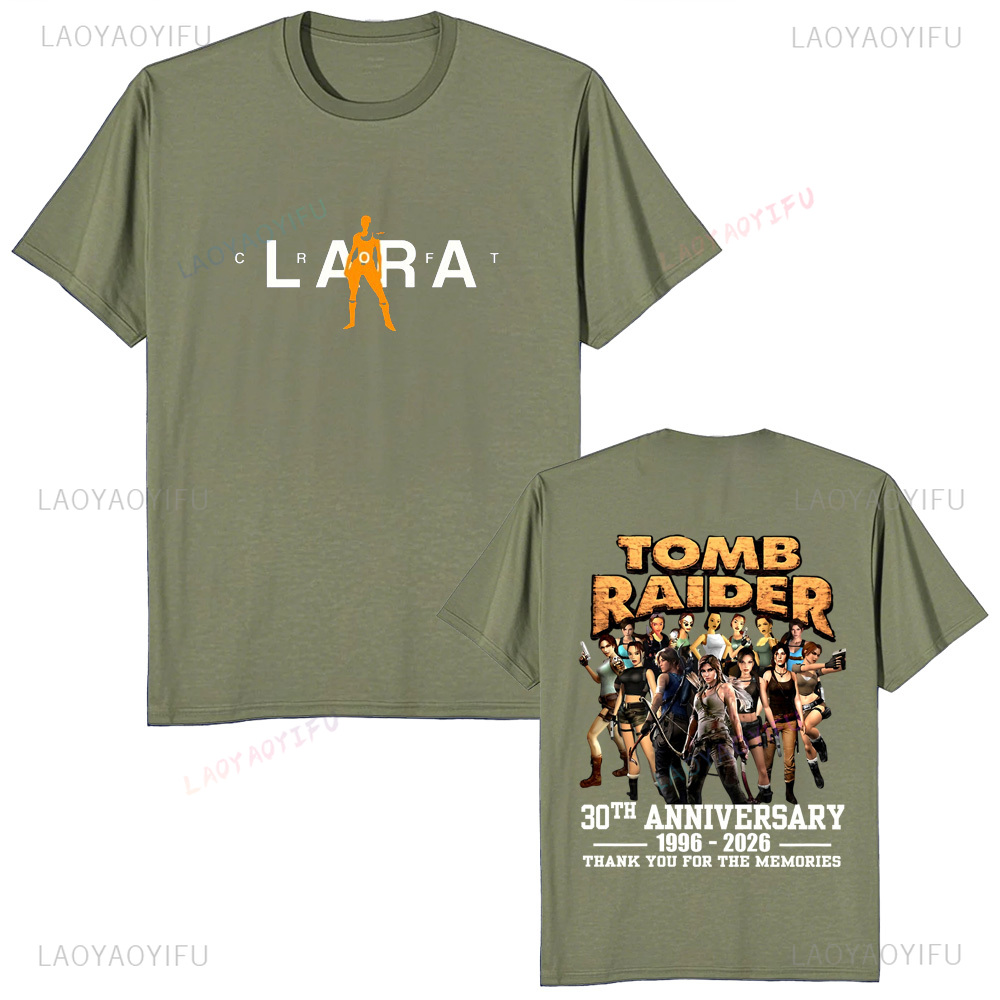 Koszulka unisex Tomb Raider z  – Retro Gaming T Shirt recenzja i cena