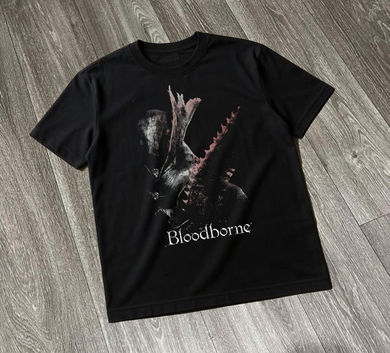 Koszulka Bloodborne Dark Souls – Retro Gaming T Shirt recenzja i cena