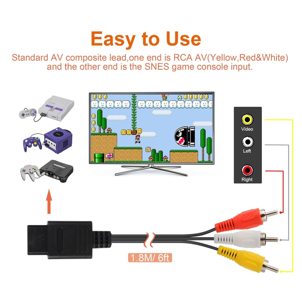 N64/Gamecube/SNES/SFC wysokiej – Retro Gaming Cables recenzja i cena
